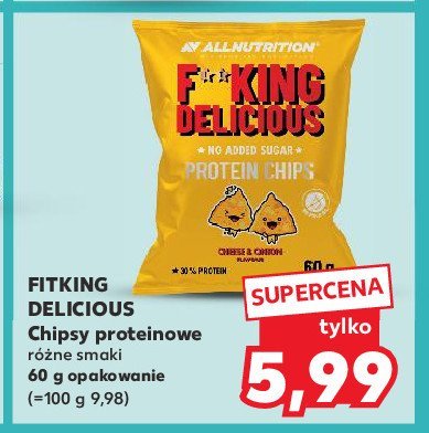 Chipsy proteinowe cebulka z serem Allnutrition promocja