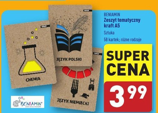 Zeszyt a5/58k chemia Rexus promocja