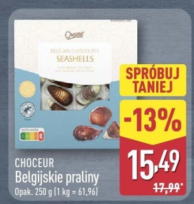Belgijskie praliny Choceur promocja w Aldi