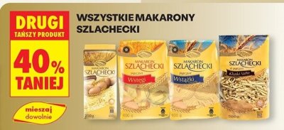 Wszystkie makarony Szlachecki DRUGI -40% promocja w Biedronka