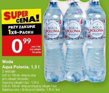 Woda Aqua Polonia promocja w Twój Market