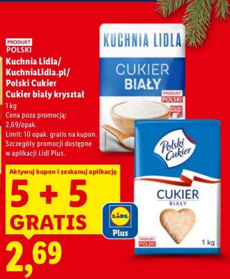 Cukier biały Kuchnia Lidla Polski Cukier promocja w Lidl