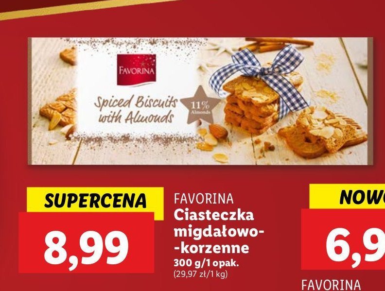 Ciasto o smaku migdałowo-korzenne Favorina promocja