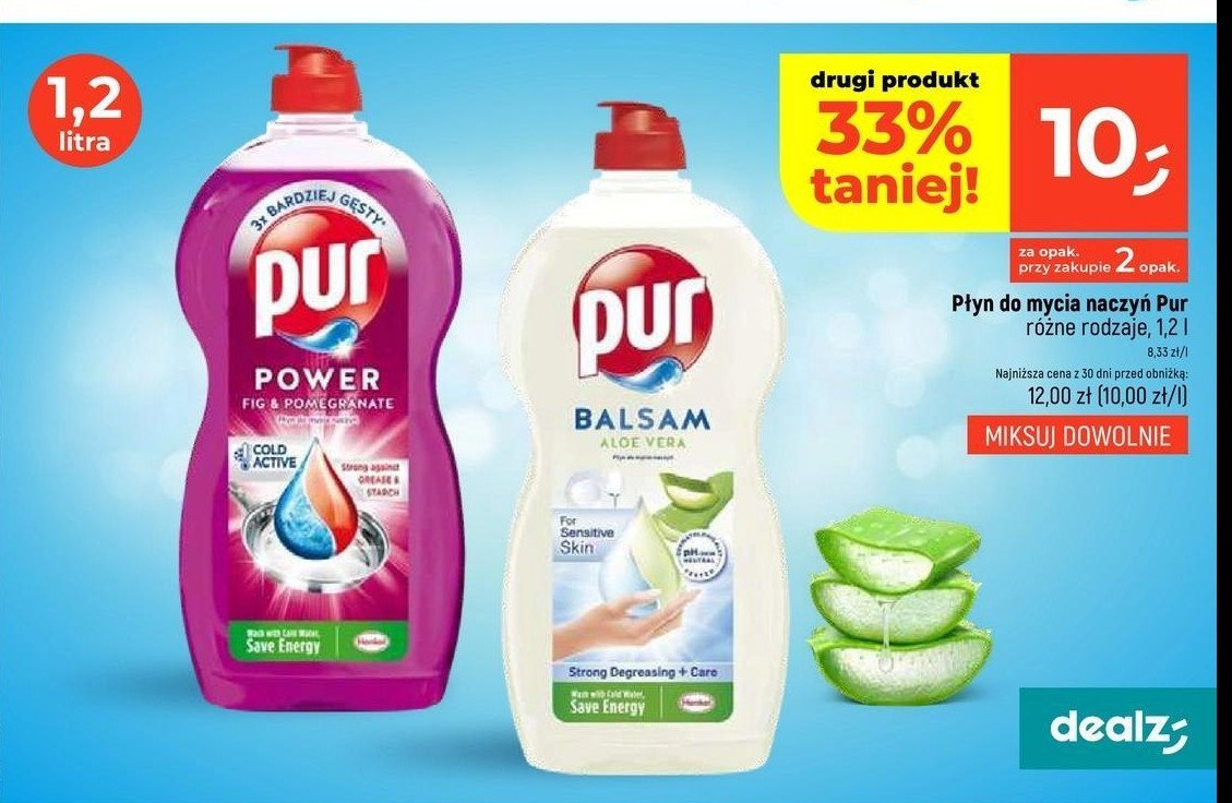 Płyn do mycia naczyń fig & pomegranate Pur power promocja w Dealz