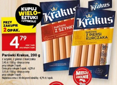 Parówki Krakus, 200 g promocja w Twój Market
