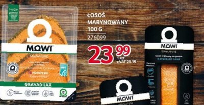 Łosoś marynowany MOWI 100g promocja w Selgros