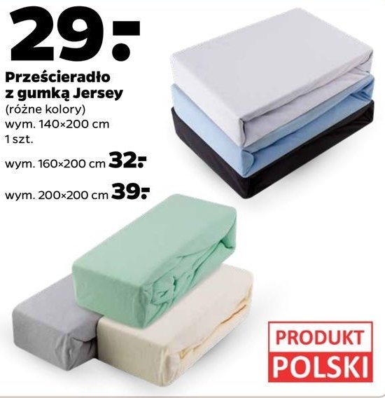 Prze艣cierad艂o jersey z gumk膮 200x190/200cm promocja