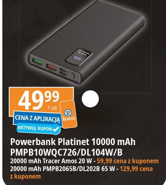 Powerbank 20000 mah Tracer promocja