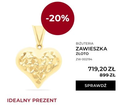 Zawieszka złoto promocja w Briju