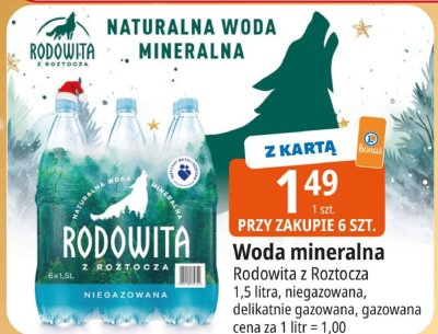 Woda mineralna Rodowita z Kozłocza promocja w Leclerc