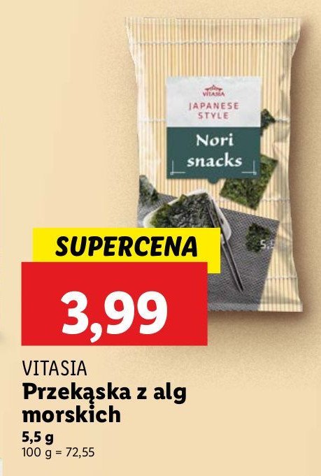 Przek膮ska z alg morskich Vitasia promocja