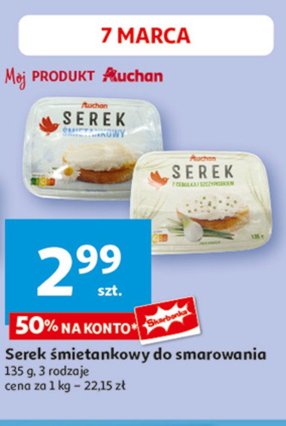 Serek śmietankowy Auchan promocja