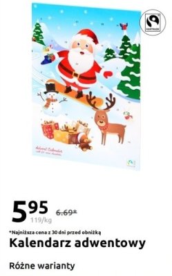 Kalendarz adwentowy, różne warianty promocja w Action