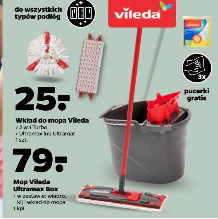 Wkład do mopa ultramat Vileda promocja w Netto