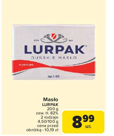 Masło klasyczne Lurpak Lurpak arla foods promocja w Carrefour Market