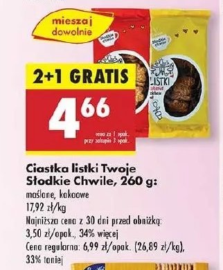 Ciastka listki maślane Twoje słodkie chwile promocja