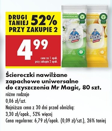 艢ciereczki uniwersalne zapachowe s艂odka pomara艅cza Mr magic promocja