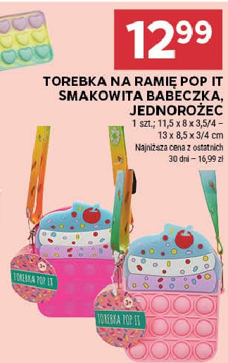 Torebka pop it babeczka promocja