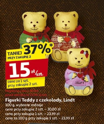 Figurki Teddy z czekolady, Lindt promocja w Auchan