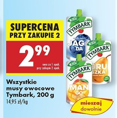 Mus jabłko- jagoda Tymbark promocja