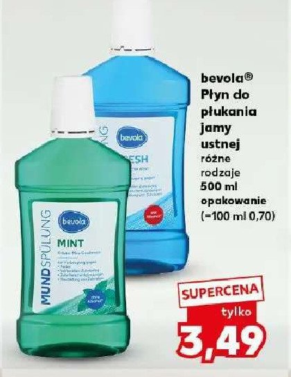 Płyn do płukania ust fresh Bevola promocja