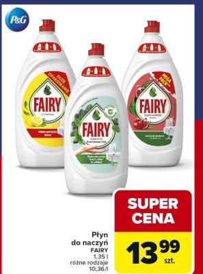 Płyn do naczyń Fairy 1,35l różne rodzaje promocja w Carrefour