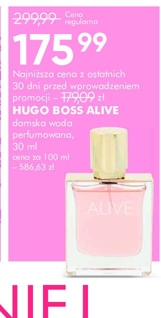 Woda perfumowana HUGO BOSS ALIVE promocja