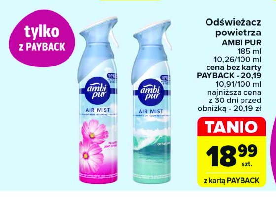 Odświeżacz powietrza flowers and spring Ambi pur freshelle promocja