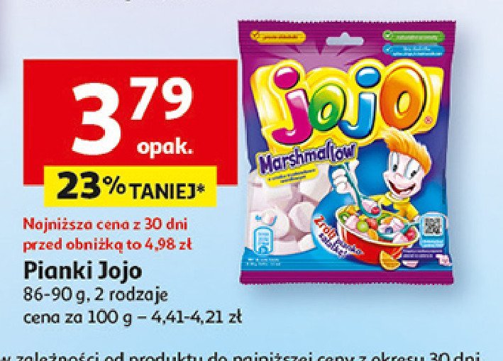 Pianki Jojo marshmallow promocja w Auchan