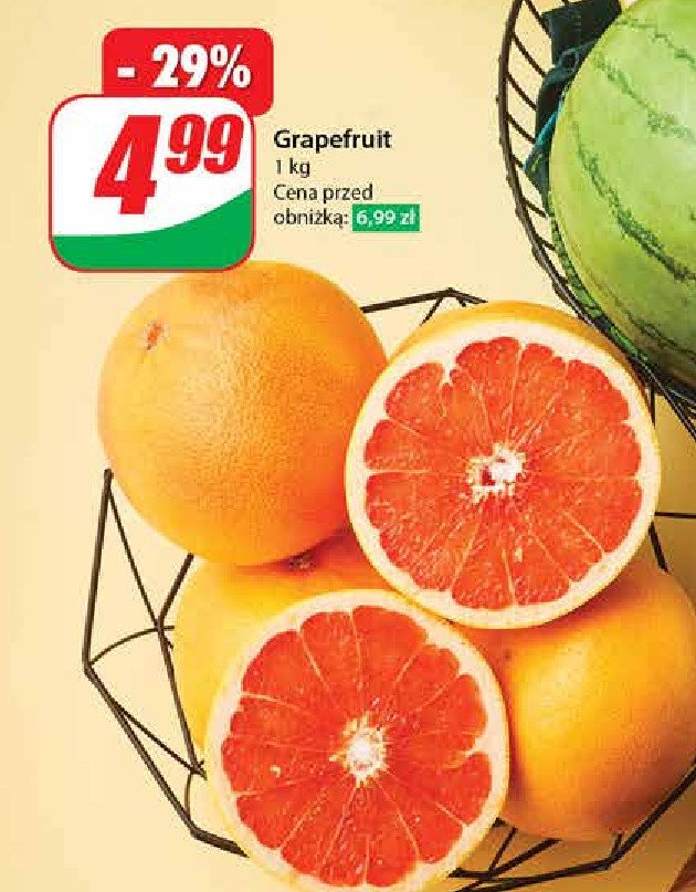 Grapefruit czerwony promocja w Dino