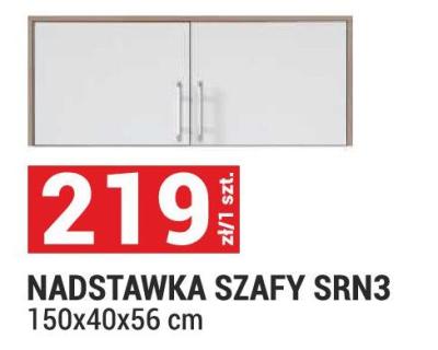 NADSTAWKA SZAFY SRN3 150x40x56 cm promocja w Merkury Market