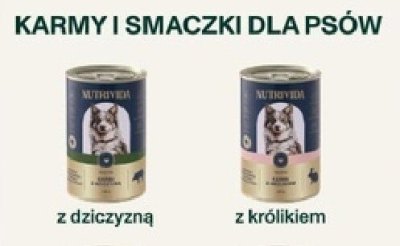 Karma mokra dla psa Nutrivida z królikiem promocja w Stokrotka
