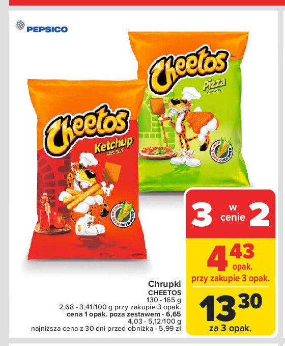 Chrupki ketchup Cheetos promocja w Carrefour Market