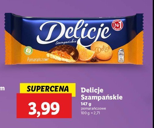 Ciastka z galaretką pomarańczową Delicje szampańskie promocja