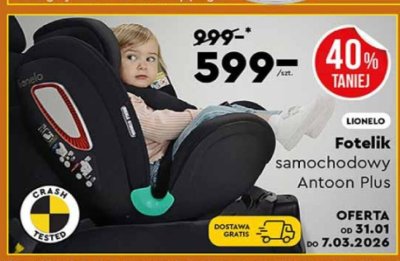 Fotelik samochodowy Antoon Plus promocja w Biedronka