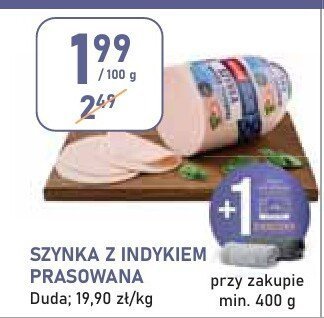 Szynka z indykiem prasowana Duda promocja w Stokrotka