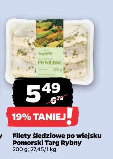 Filety śledziowe po wiejsku Pomorski targ rybny promocja w Netto