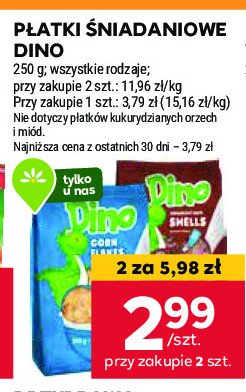 Płatki corn flakes Dino (stokrotka) promocja w Stokrotka