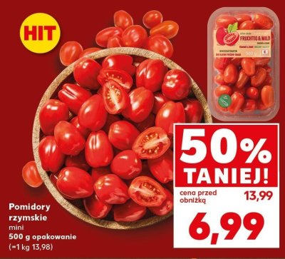 Pomidory rzymskie mini 500 g opakowanie promocja w Kaufland