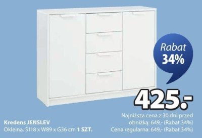 Kredens JENSLEV JYSK promocja w Jysk