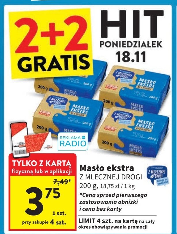 Masło ekstra Z mlecznej drogi promocja