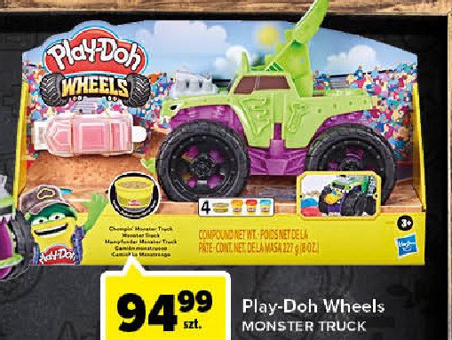 Monster truck Play-doh wheels promocja