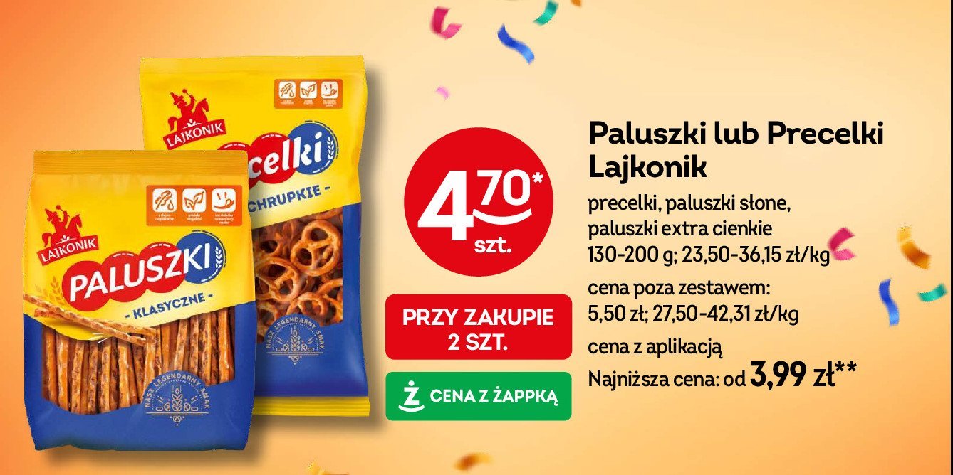 Precelki serca Lajkonik precelki chrupkie promocja