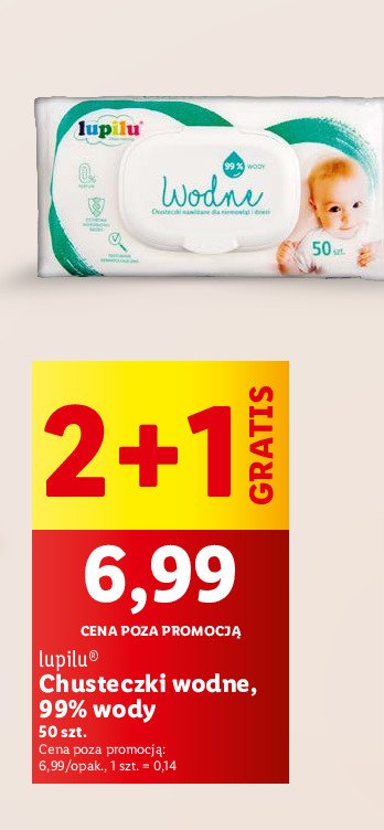 Chusteczki wodne Lupilu promocja