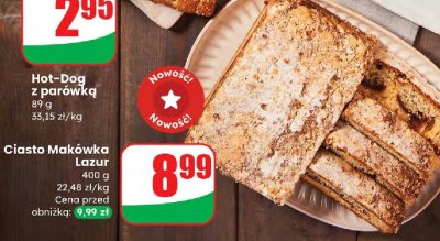 Hot-Dog z parówką promocja w Dino