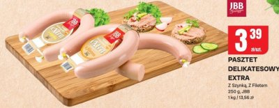 Pasztet DELIKATESOWY EXTRA Z Szynką, Z Filetem 250 g JBB promocja w Chorten