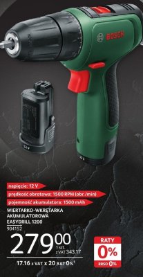 Wiertarko-wkrętarka akumulatorowa BOSCH EASYDRILL 1200 promocja w Selgros