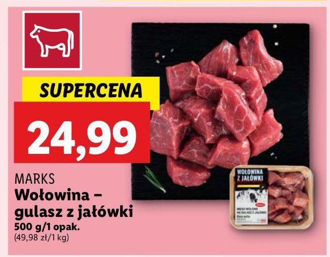 Gulasz z jałówki MARKS (MIĘSO) promocja