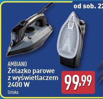 Żelazko 2400 w AMBIANO promocja w Aldi