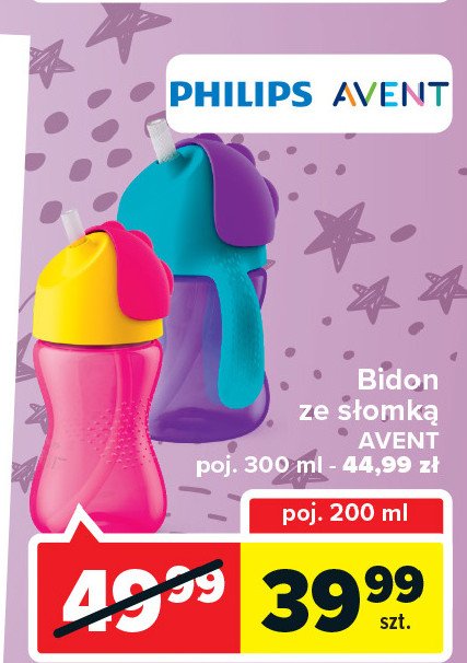 Kubek z giętką słomką 200 ml Philips avent promocja